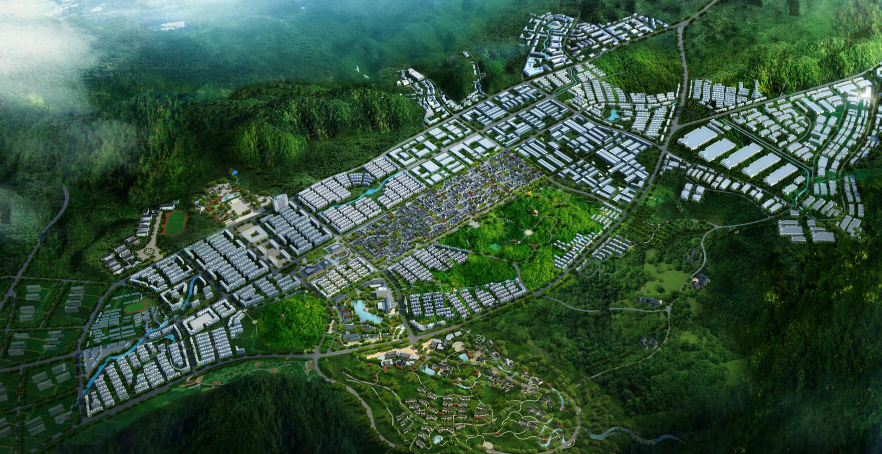 江南药镇3D智慧小镇