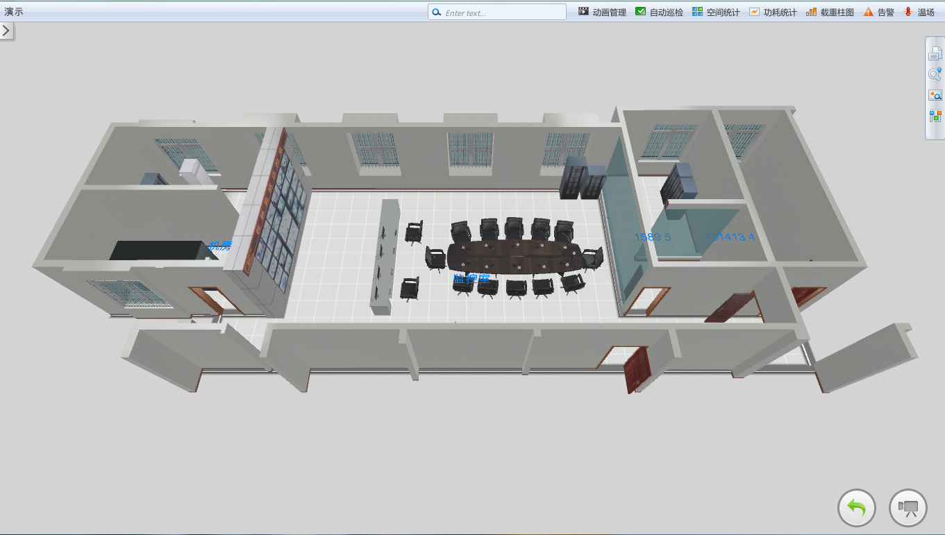 桂林某监狱3D机房可视化管理系统