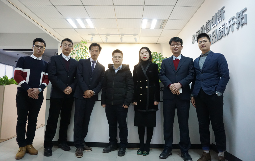 韩国两家合作企业至浙江永拓科技参观交流