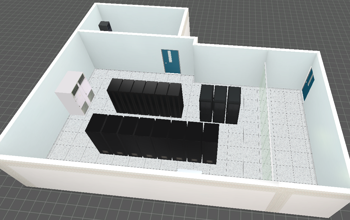 机房的3D可视化监控效果图是如何制作的